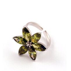QUEEN DARK OLIVE - silverring