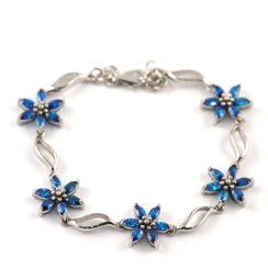 QUEEN BLUE - silverarmband