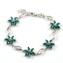 QUEEN EMERALD GREEN - silverarmband