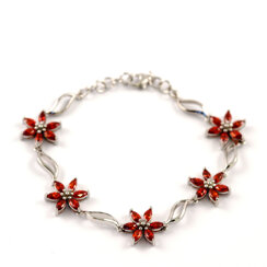 QUEEN GARNET - silverarmband