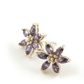 QUEEN TANZANITE - silverörhänge